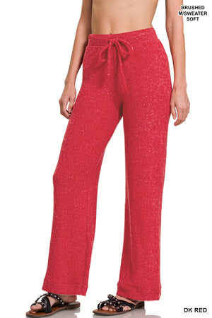 Zenana Full Length Brushed Hacci Pants