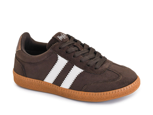 Heads Up Chocolate Sneakers by Corkys Footwear