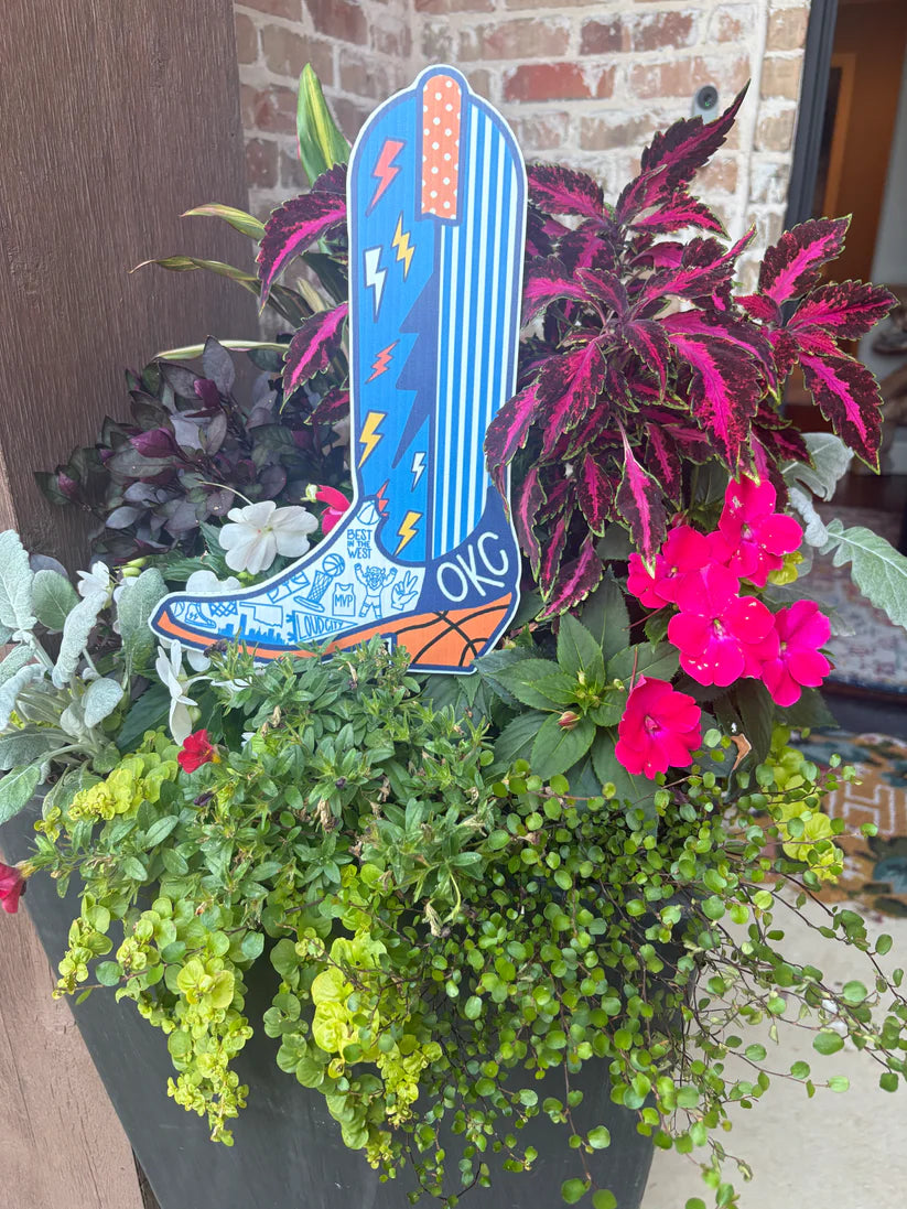 OKC Potted Plant Sign
