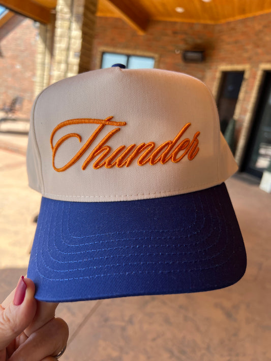 Thunder Slant Script Trucker Hat