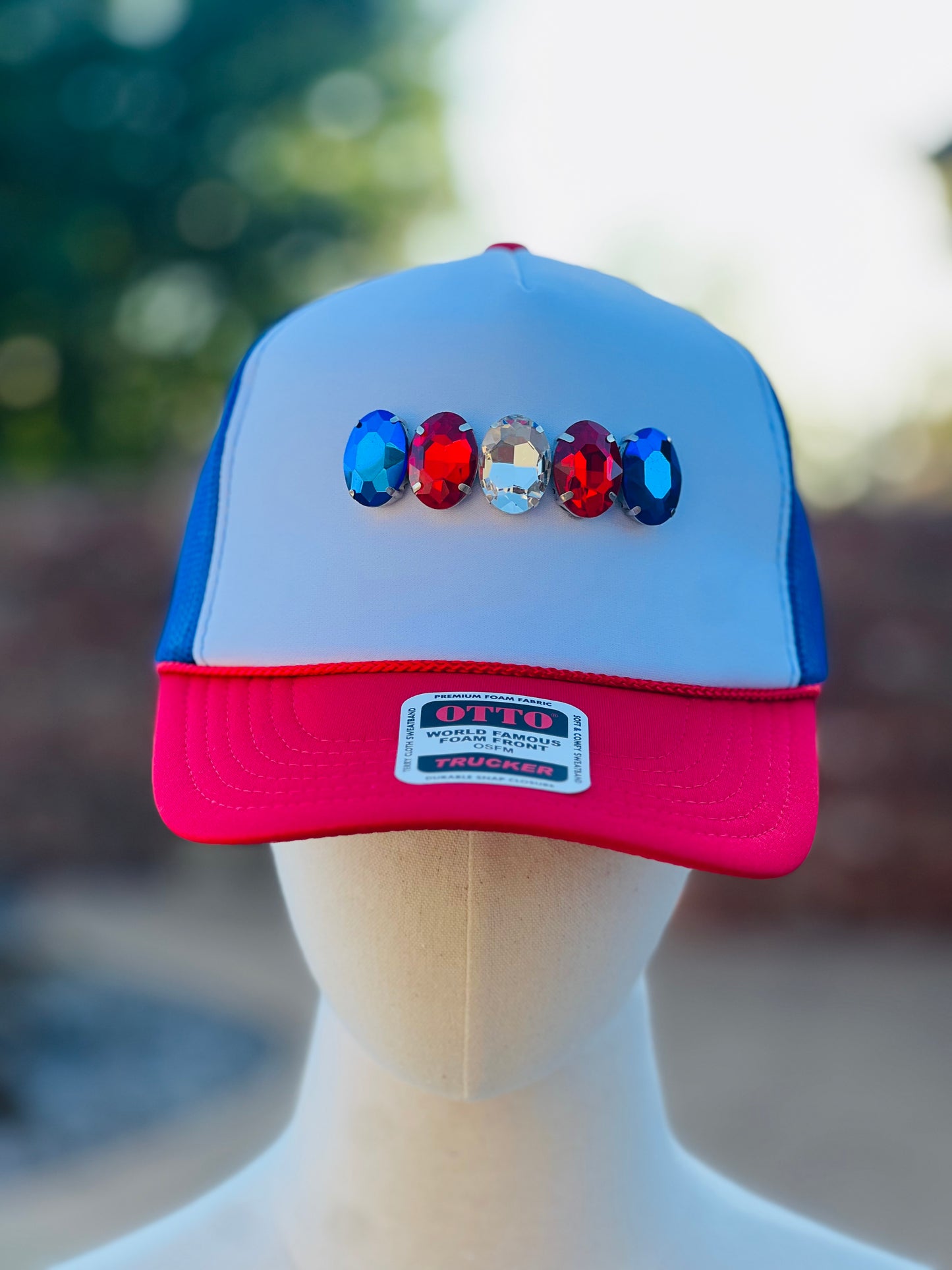 Patriotic Bling Trucker Hat