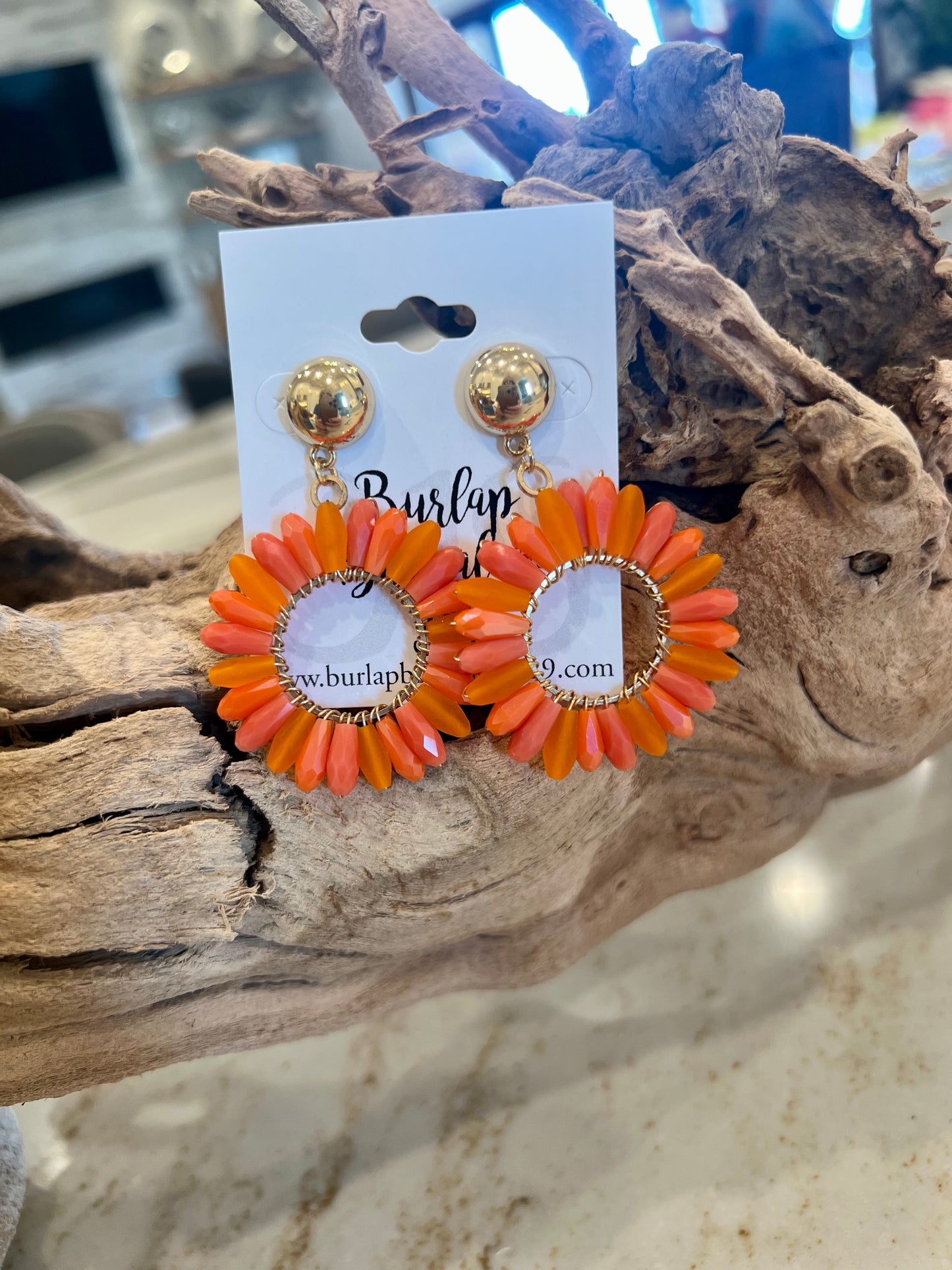 A Drop Of Color Crystal Bead Earrings