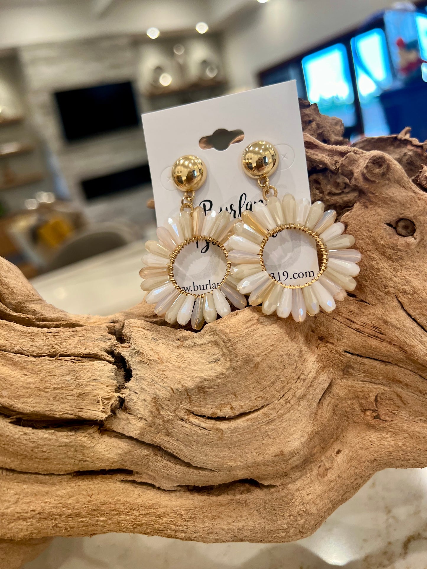 A Drop Of Color Crystal Bead Earrings