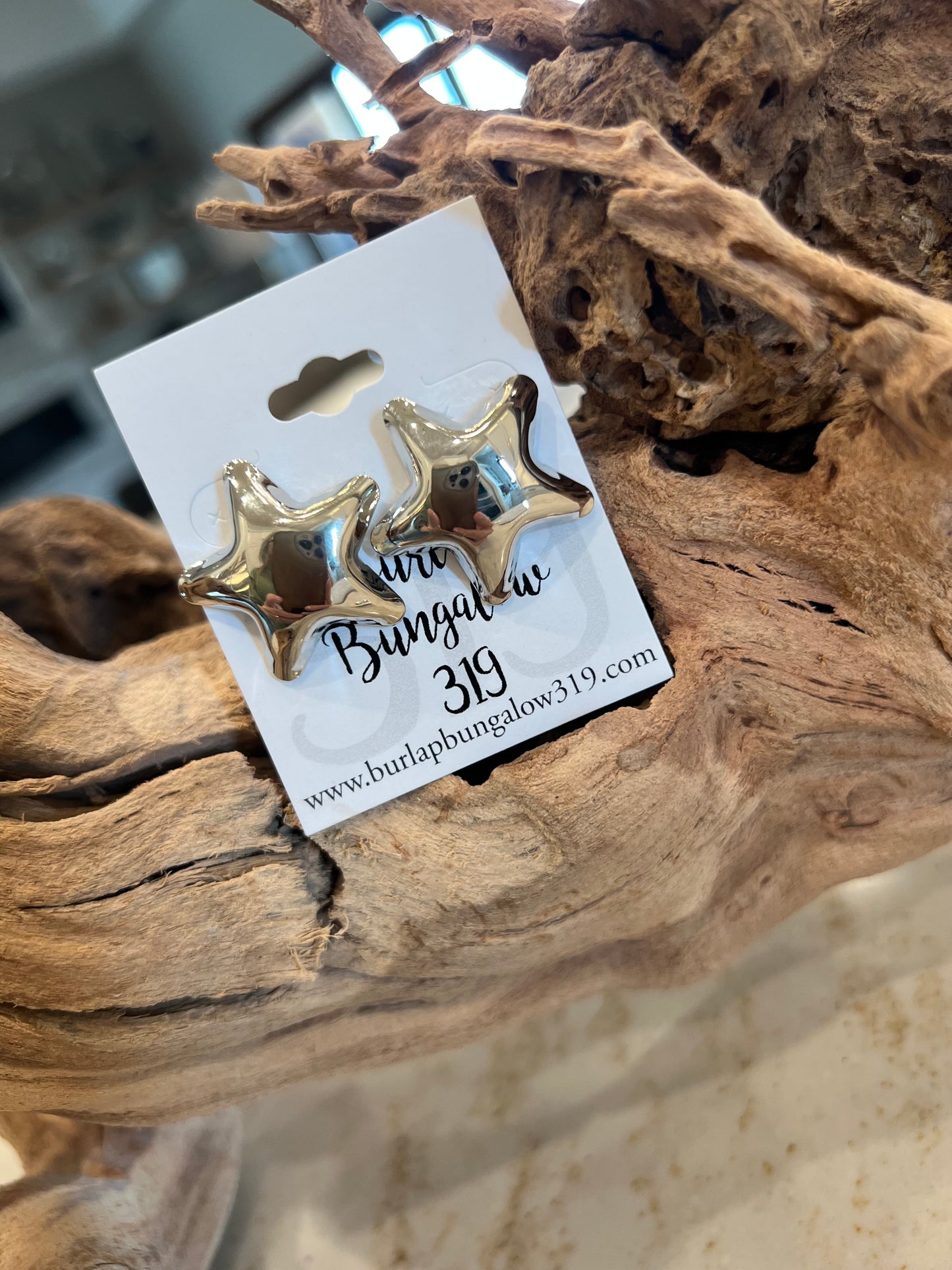 Starry Metal Stud Earrings