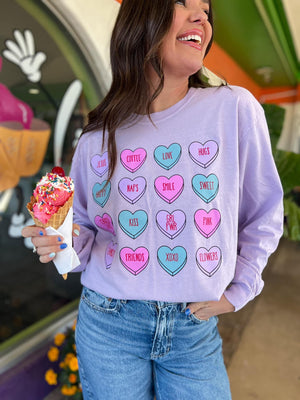 Conversation Generic Hearts Graphic Tee