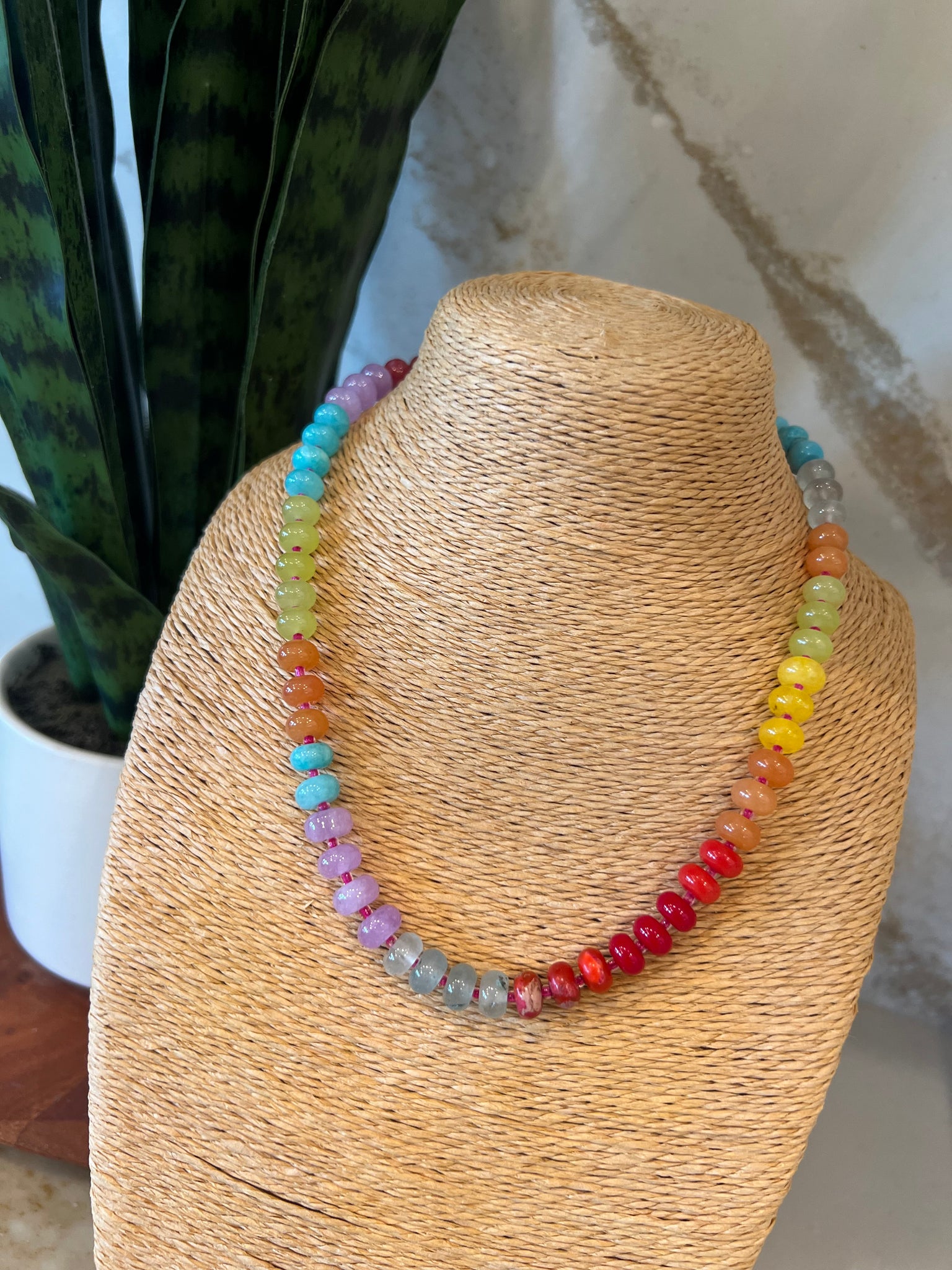 Vibrant Agate Necklace