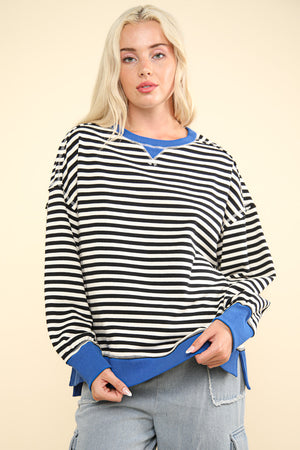 Stripe Comfy Oversized Top