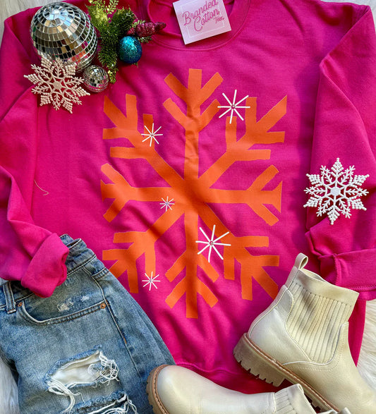 Snowflake Graphic Sweatshirt