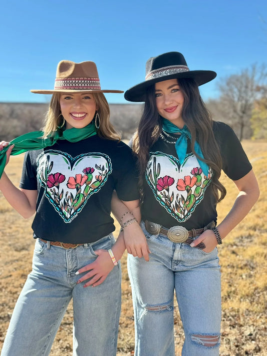 Lauren's Western Heart Graphic Tee