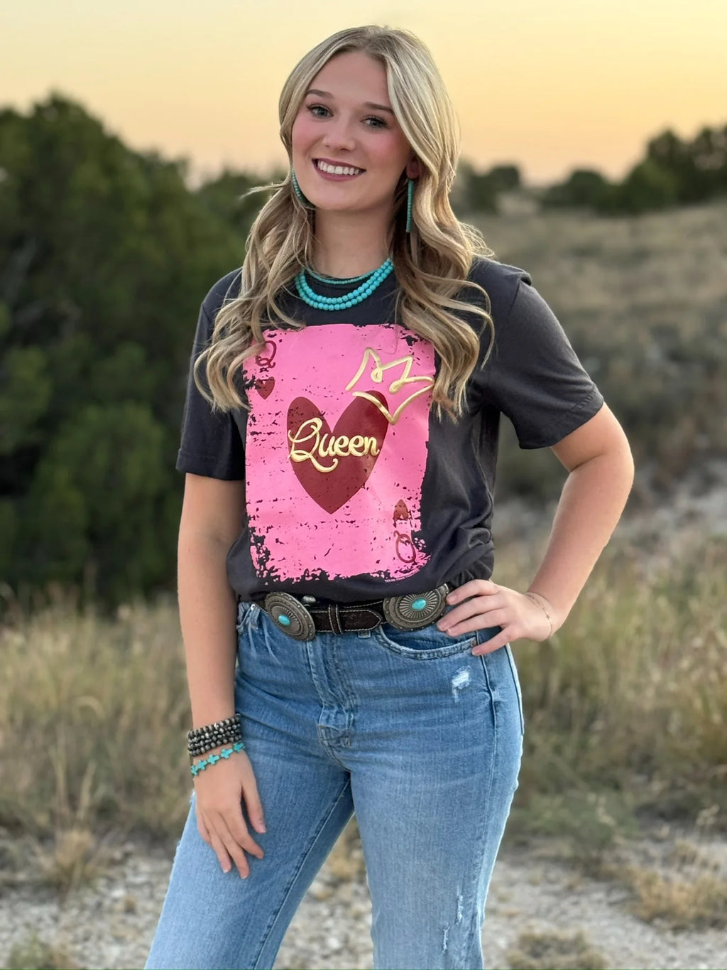 Queen of Hearts Graphic Tee by Texas True Threads