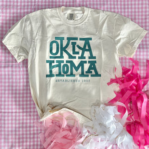 Oklahoma Block Letters Graphic Tee by Calamity Jane's Apparel