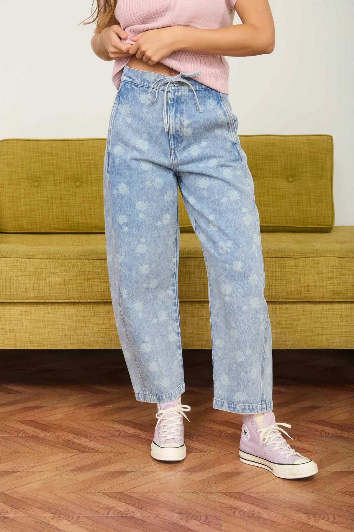 Dandelion Washed Drawstring Denim