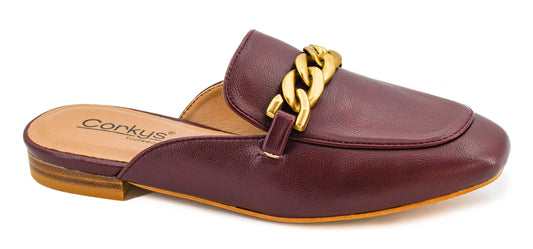 Keepsake Burgundy Mules by Corkys Footwear