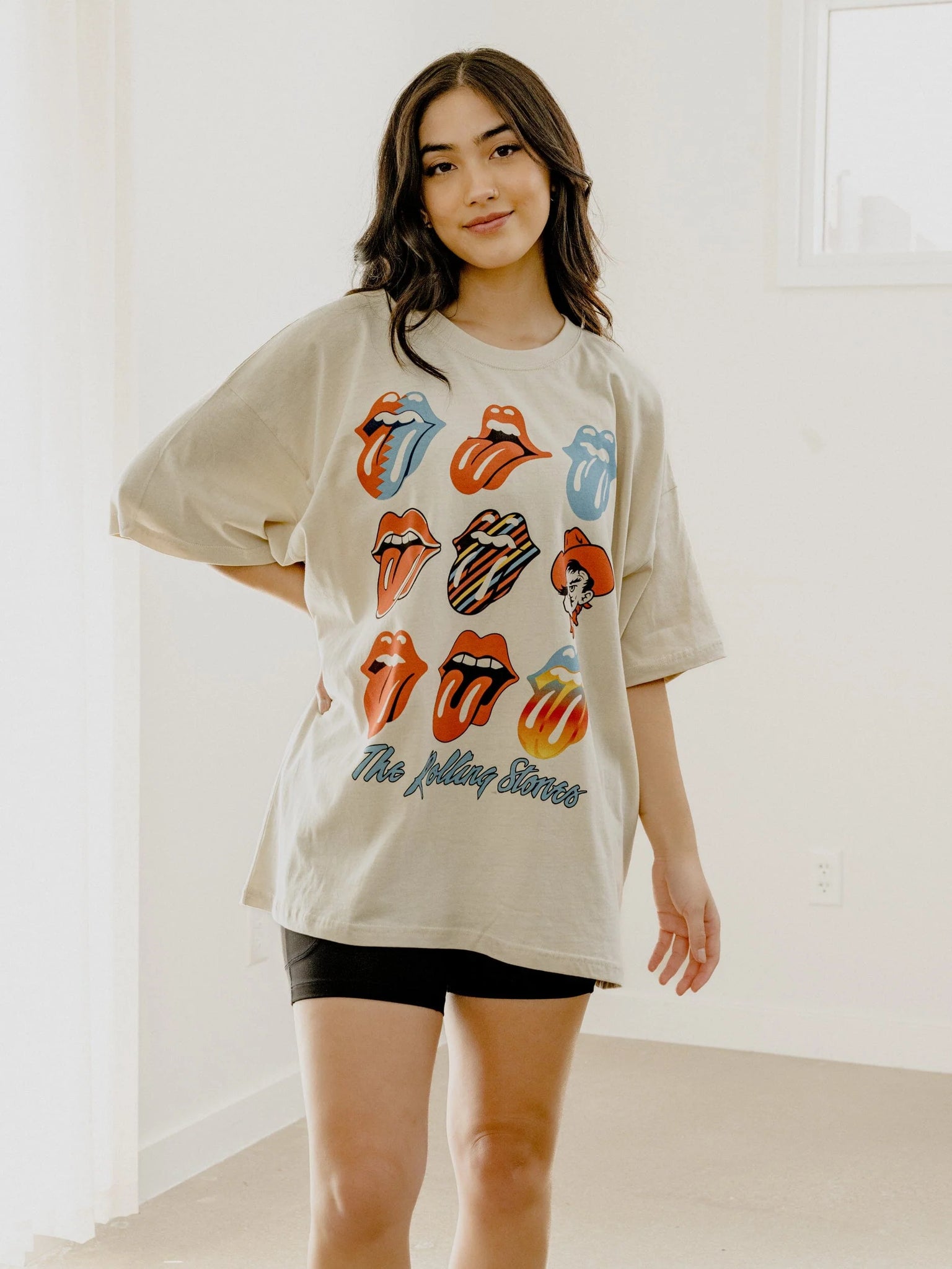 Rolling Stones OSU Cowboys Licks Over Time Off White One Size Graphic Tee by LivyLu