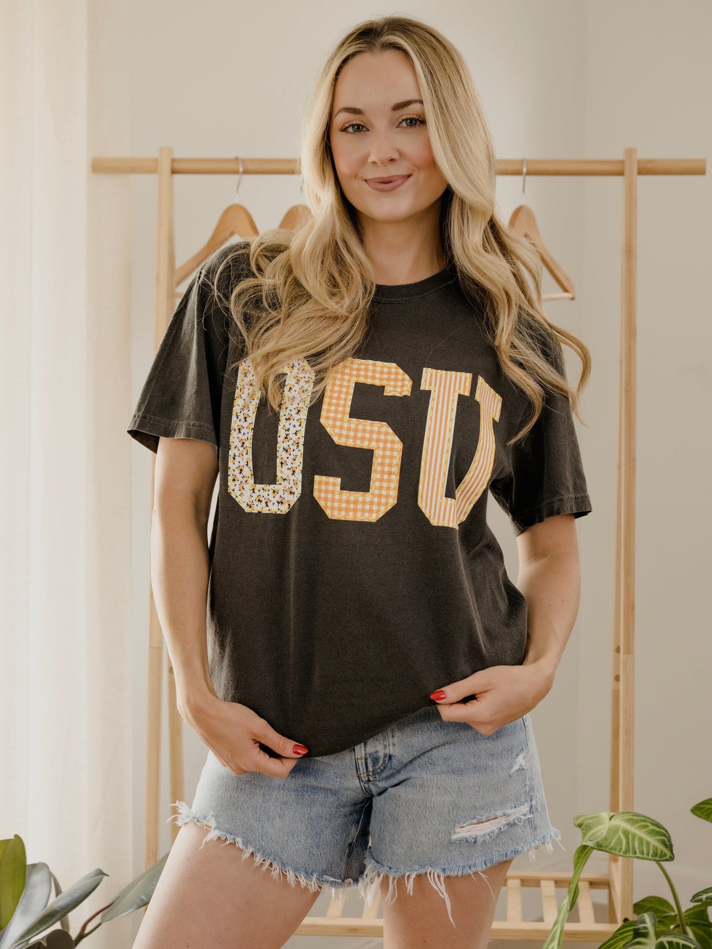 OSU Cowboys Quilted Puff Ink Pepper CC Graphic Tee