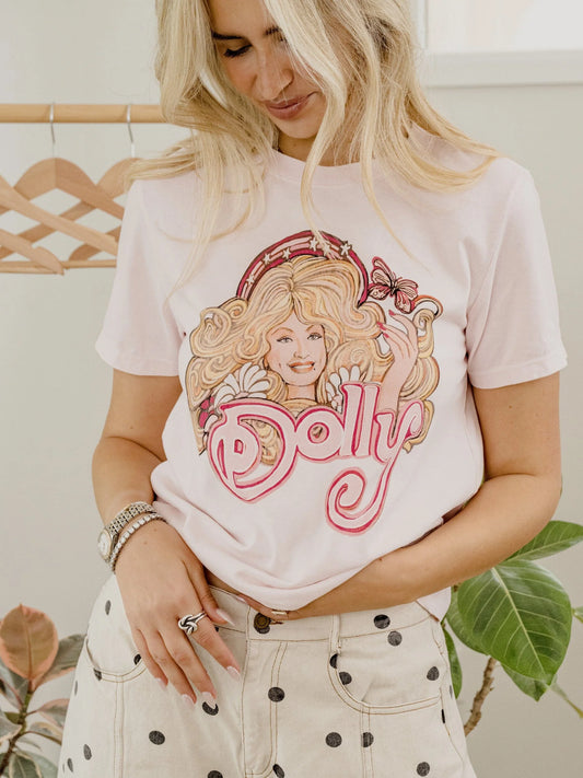 Dolly Parton 80's Tune Pink Ellie Perfect Tee by LivyLu
