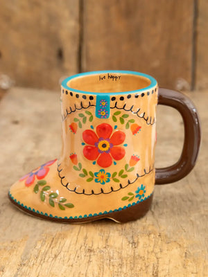 Folk Art Coffee Mug - Betty the Boot by Natural Life