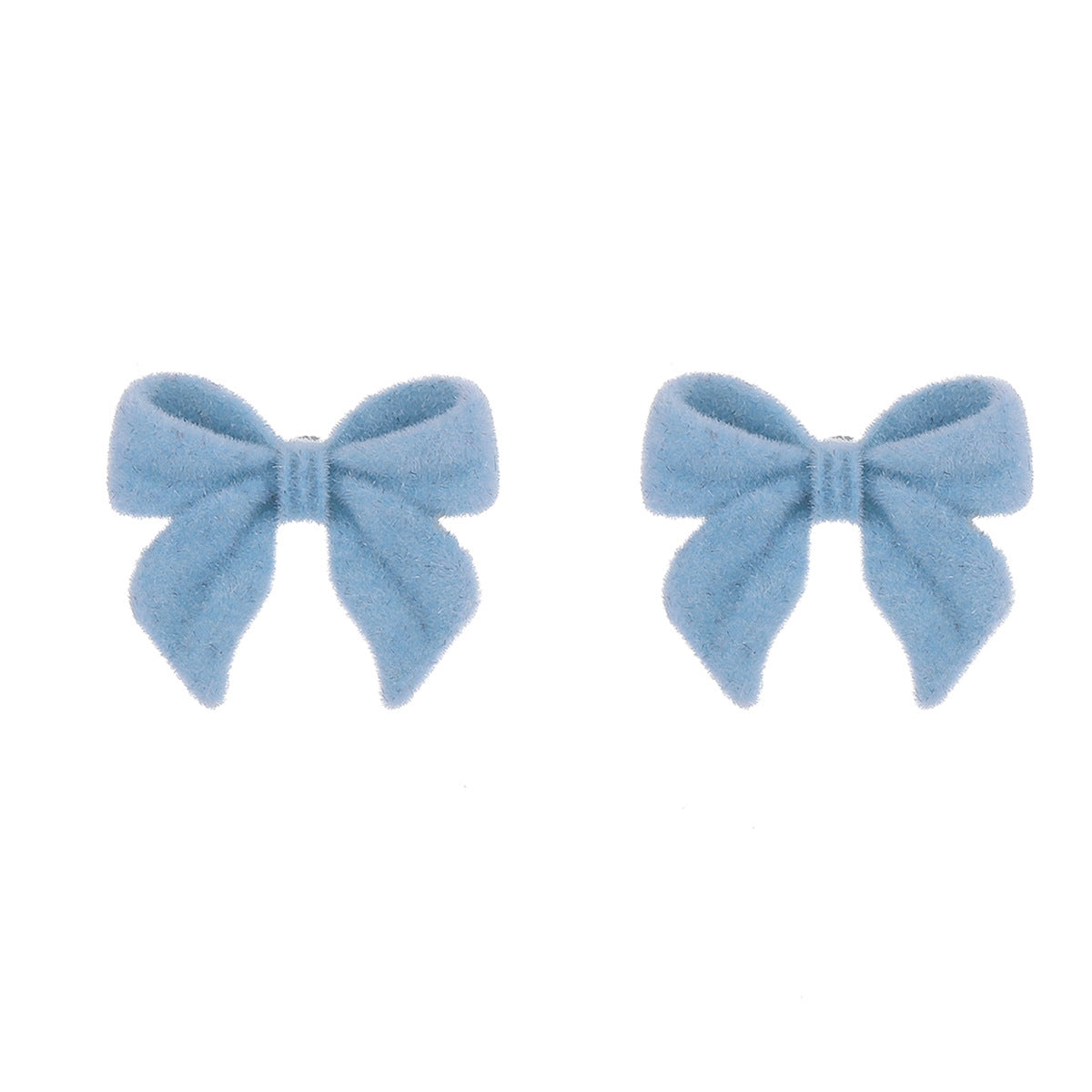 Flocked Bow Earrings