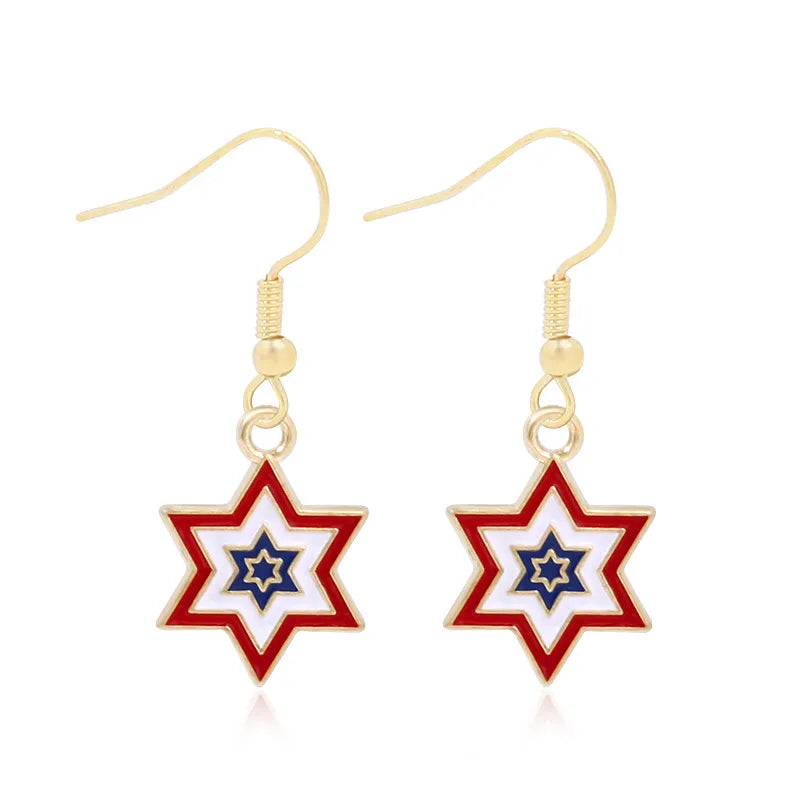 Patriotic Dangle Earrings