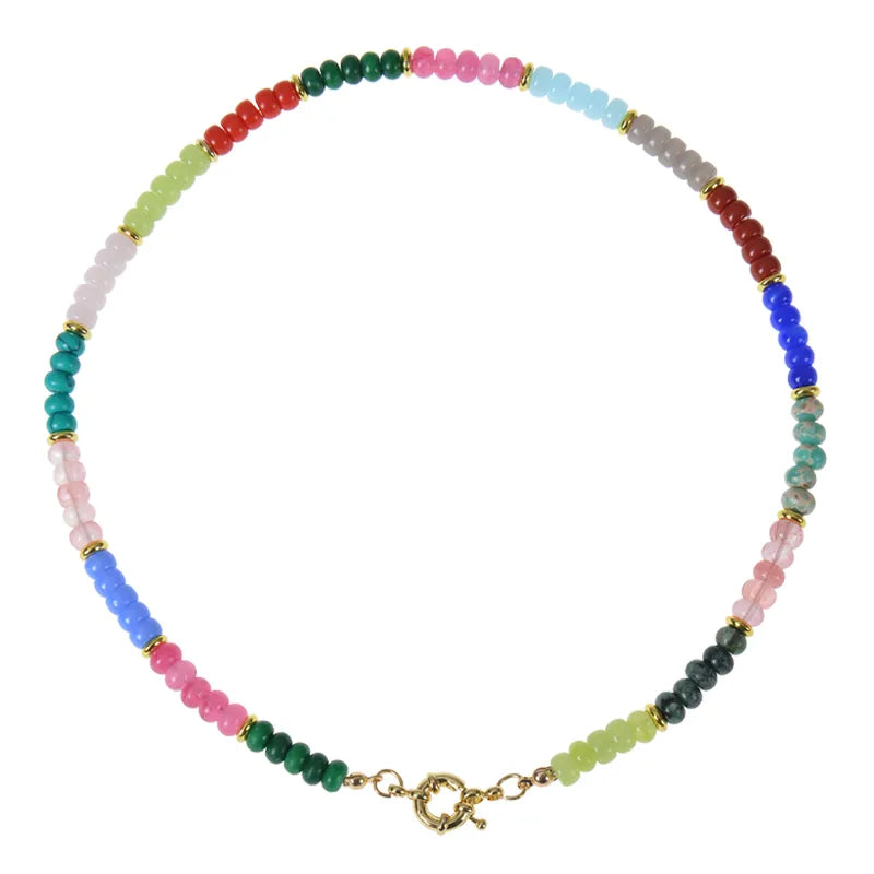 Classic Stone Bead Necklace