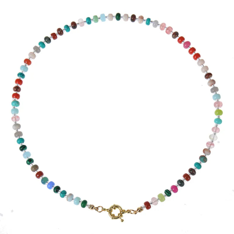 Classic Stone Bead Necklace