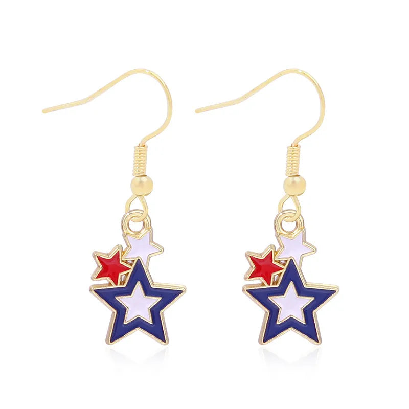 Patriotic Dangle Earrings
