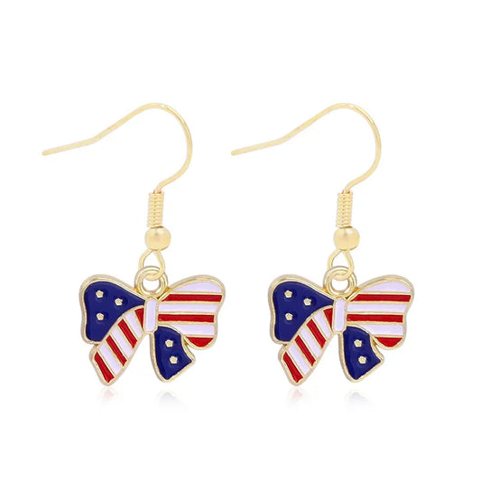 Patriotic Dangle Earrings