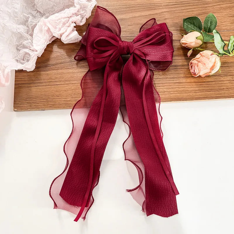 Elegant Hair Bow Clips
