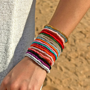 Happy Day Seed Bead Bracelet Set