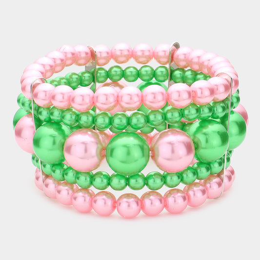 Pearl Bracelet Set
