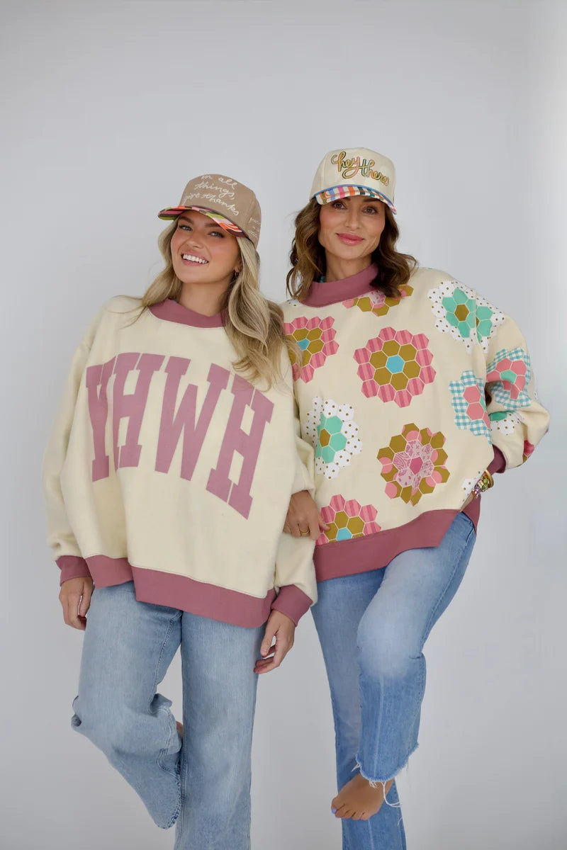 YHWH 2-Sided Mock Sweatshirt Top