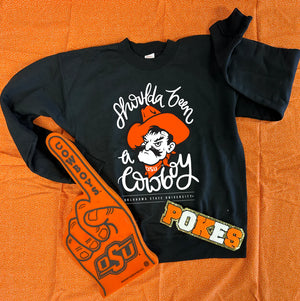 Shoulda Been A Cowboy Sweatshirt by Calamity Jane's Apparel