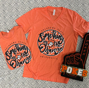 CJ V-Neck Something In The Orange Graphic Tee