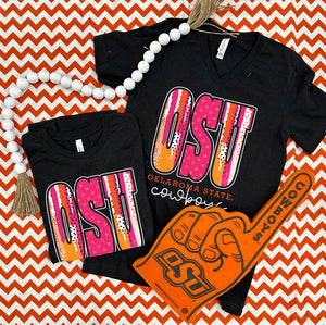 CJ OSU Bold Mixed Pattern Graphic Tee