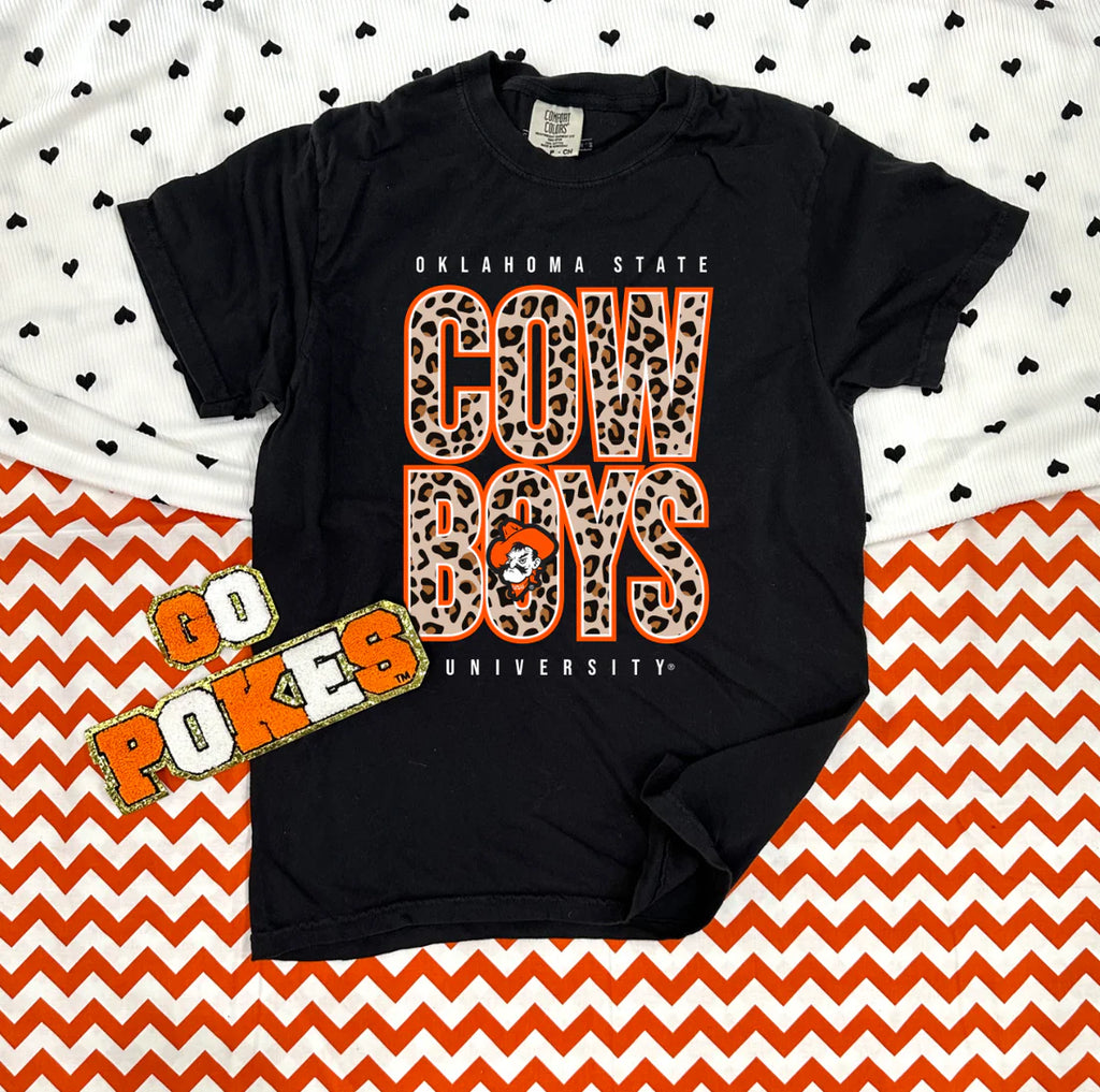 CJ Cowboys Bold Leopard Graphic Tee