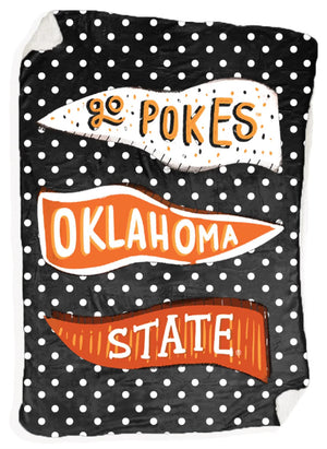 **Coming Soon**OSU Go Pokes Pennant Flags Blanket