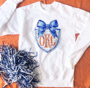 CJ OKC Coquette Shield Graphic Sweatshirt