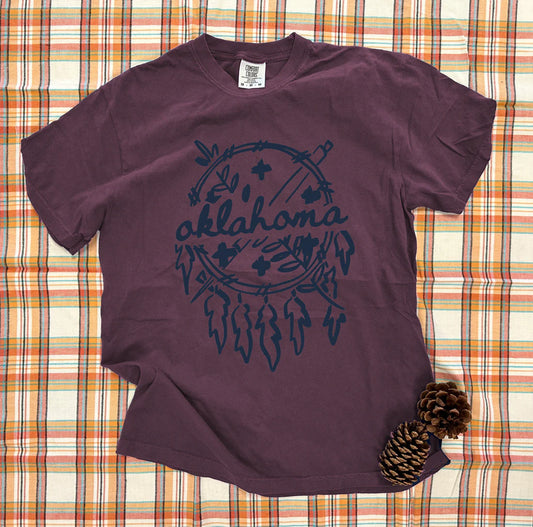 CJ Oklahoma Simple Brushed Dreamcatcher Graphic Tee