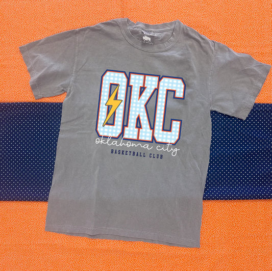 OKC Gingham Graphic Tee