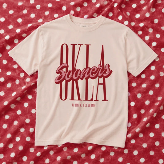 CJ Okla Sooners Script Graphic Tee