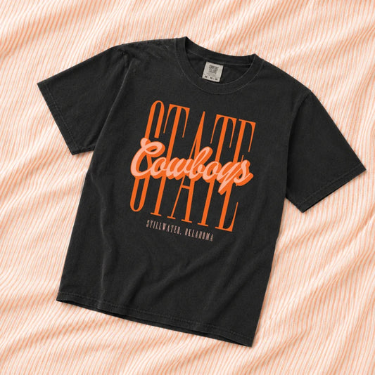 CJ State Cowboys Script Graphic Tee