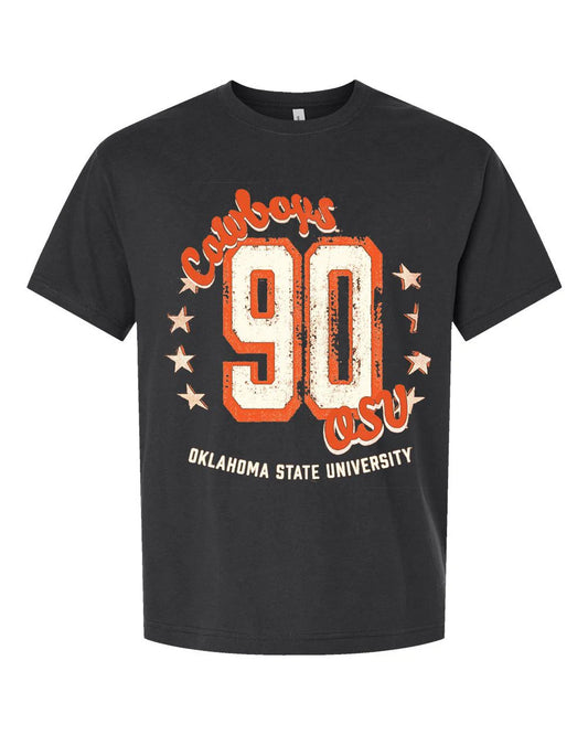 OSU Cowboys Jersey Patch Smoke Heavyweight Tee