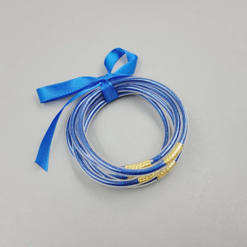 Glitter Gel Tube Bangle Bracelet