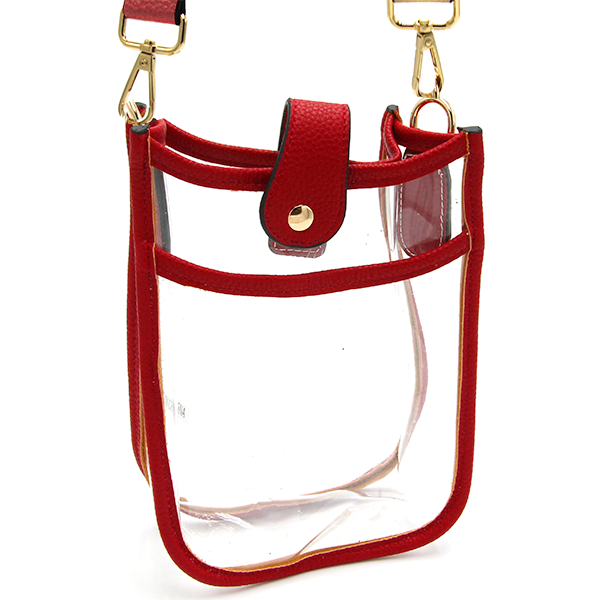 Front Pocket Clear Game Day Crossbody Bag
