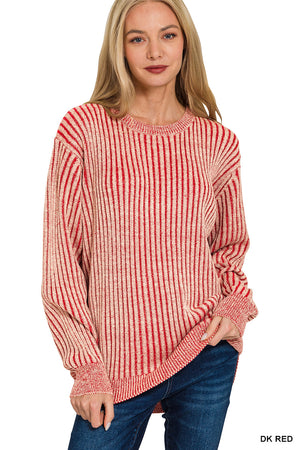 Zenana Curved Hem Sweater