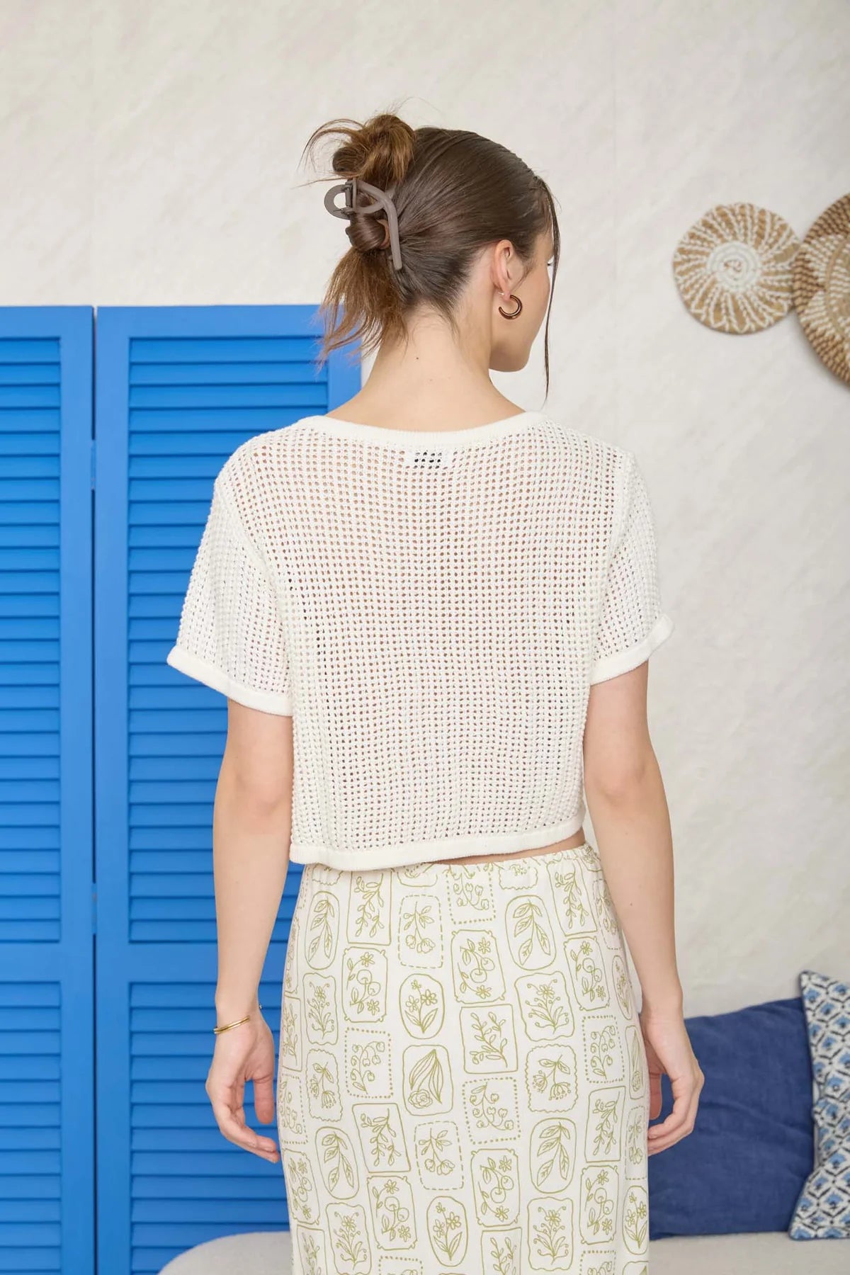 Crochet Button Sweater