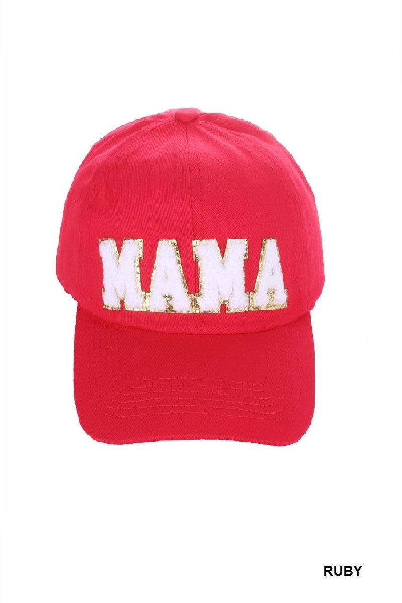 Mama Chenille Patch Baseball Hat