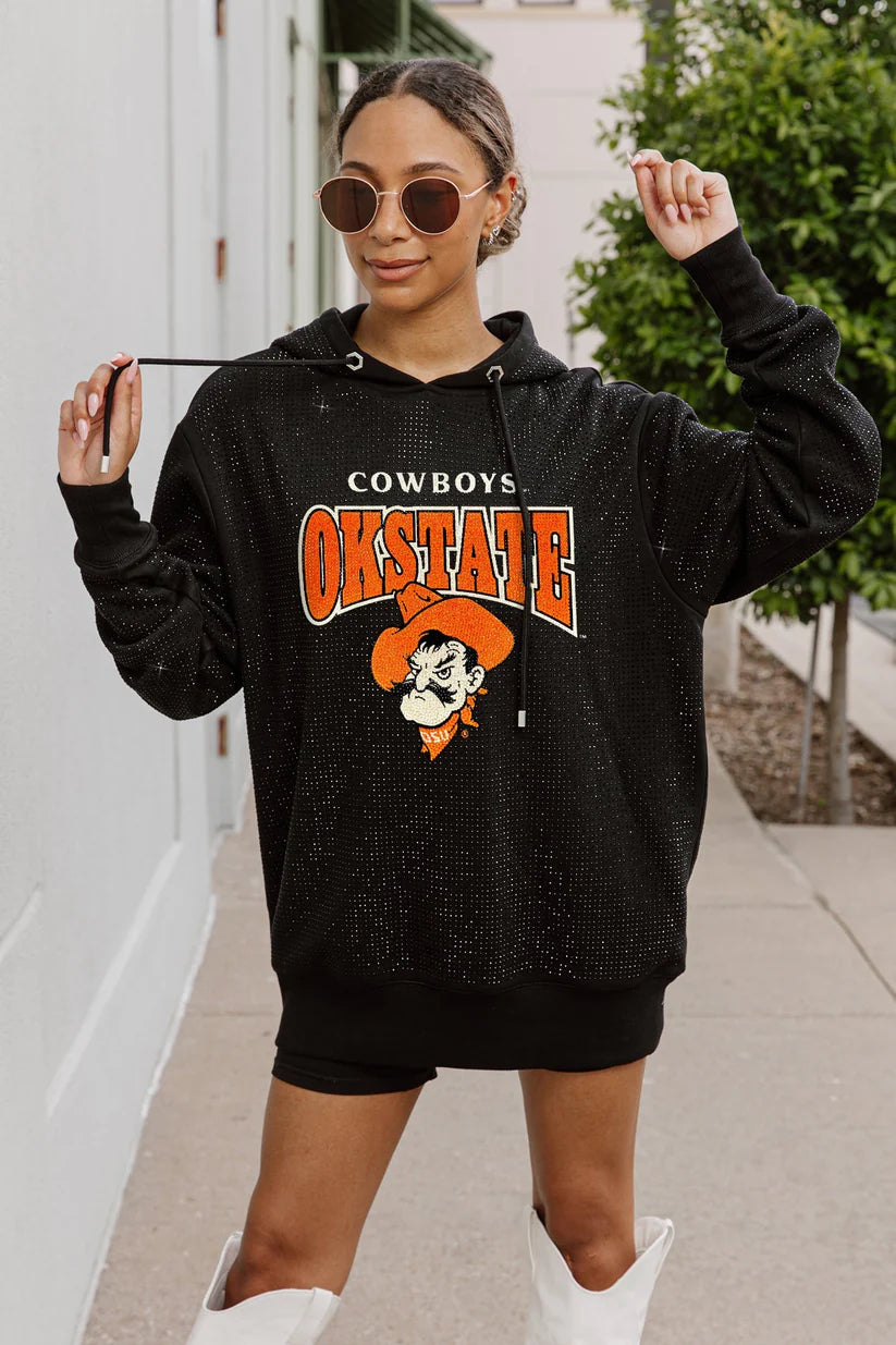 GC OSU Sideline Shimmer Rhinestone Hooded Sweatshirt