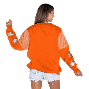 GC OSU Rhinestone Star Patch Pullover Sweatshirt