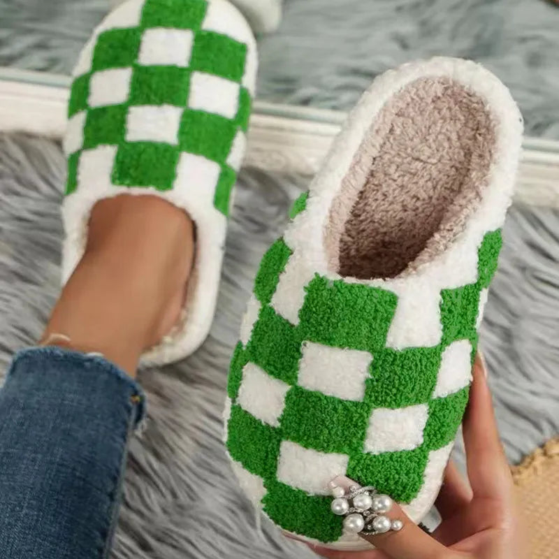 Checkered Slippers